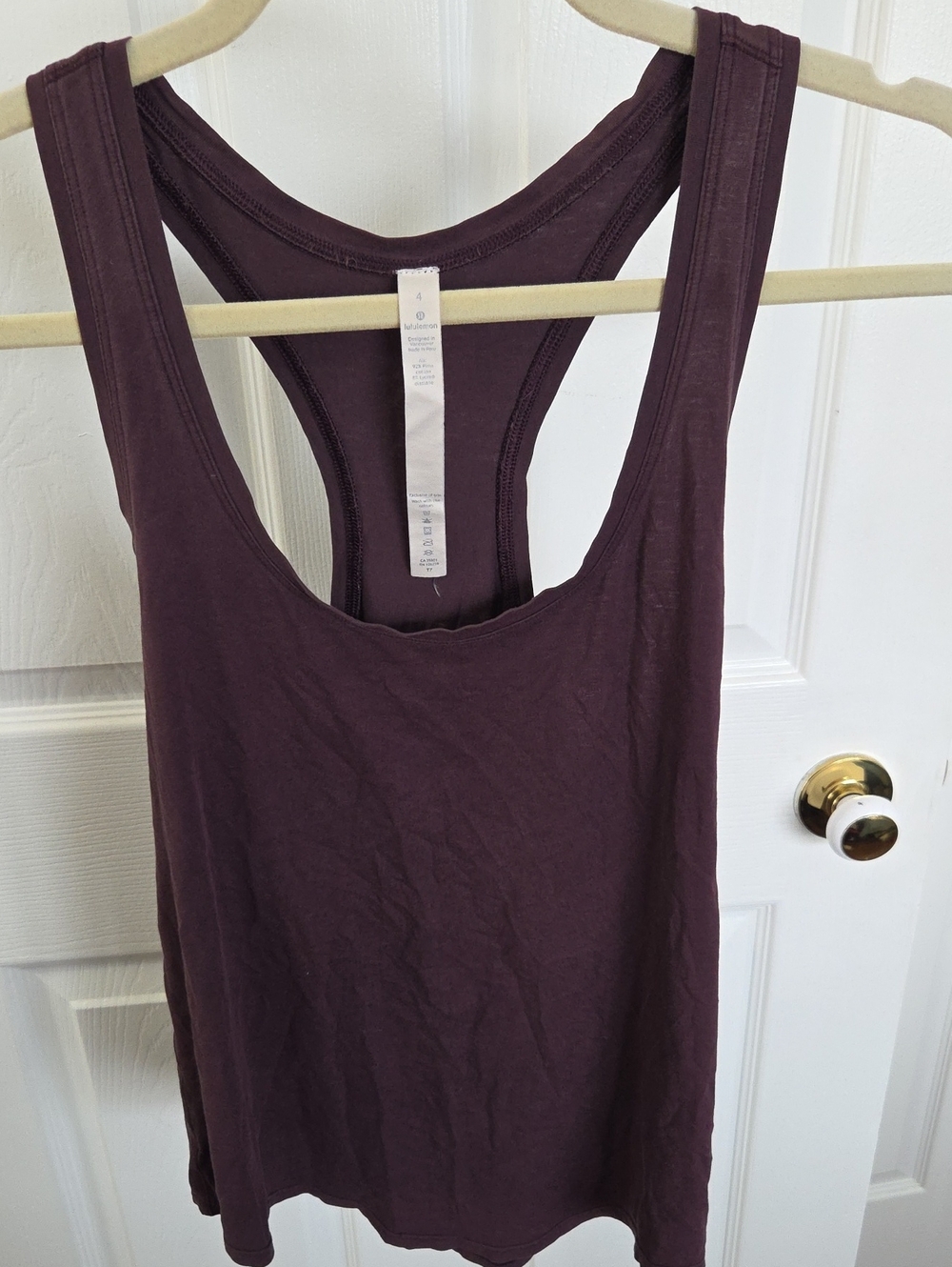 lululemon athletica Plum Racerback Tank Top